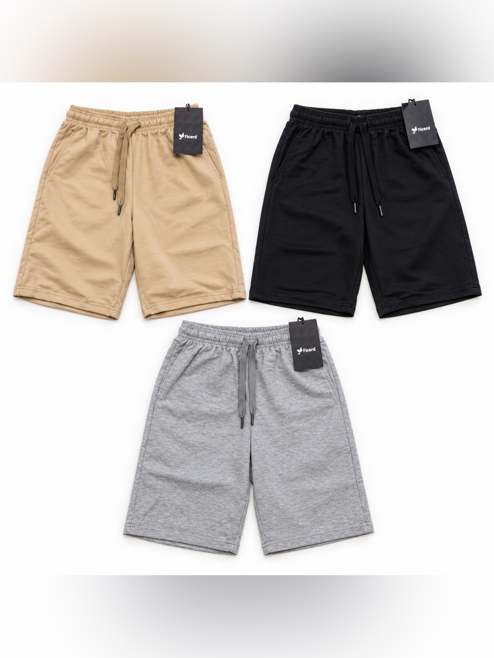 Ficerd Boys 3-Pack Athletic Sweat Shorts Size 9-10Y NWT
